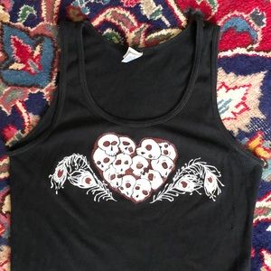 90s Y2K mall goth tank top